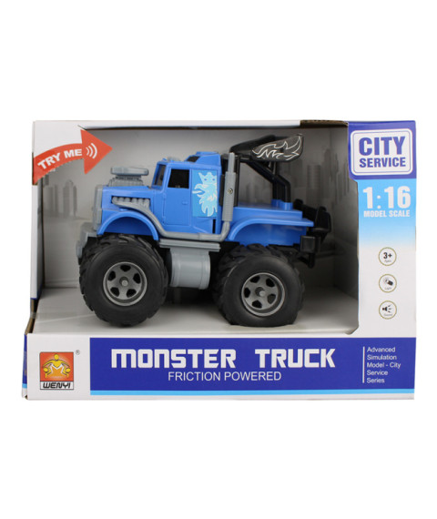 Mașină cu inerție 1:16 "Mini Monster Truck" (lumini, sunete)